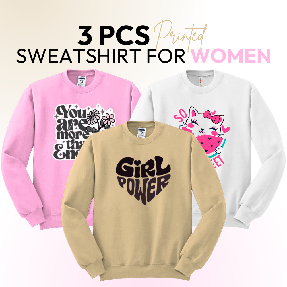 3 Pcs Women SweatShirt For Winter 1119