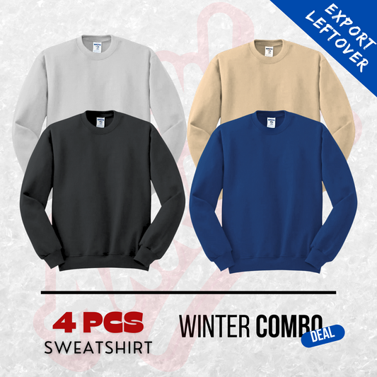 4 Pcs SweatShirt For Winter