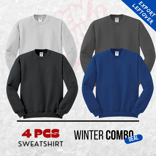 4 Pcs SweatShirt For Winter