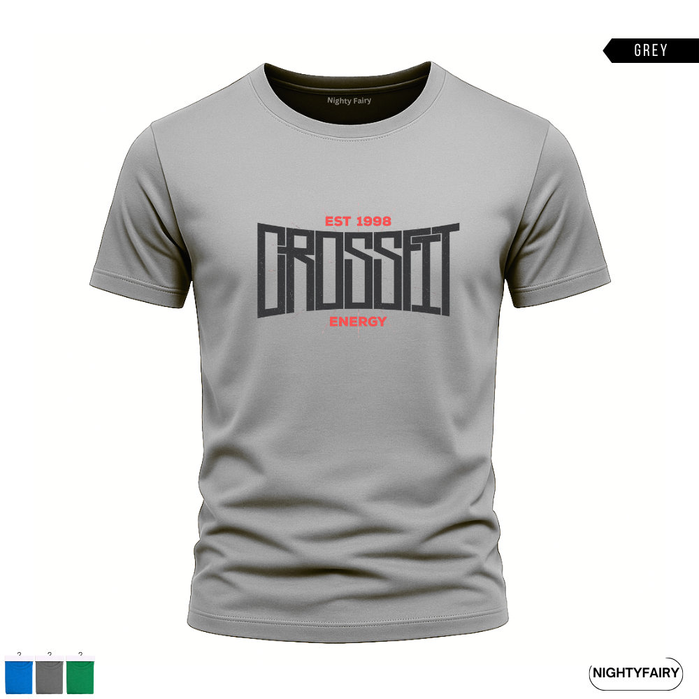 Cross Fitted Printed T-Shirt for Men (1280)