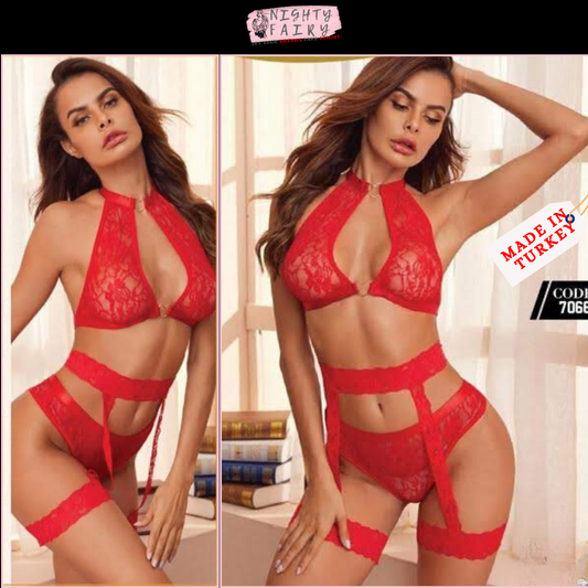 Passion Net Bikini ( Red)