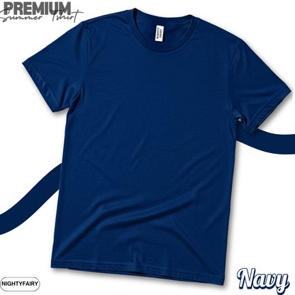 Men’s Navy Cotton Jersey T-Shirt – Soft & Comfortable (1225)