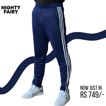 Navy Three Stripes Trouser for Men (1334)