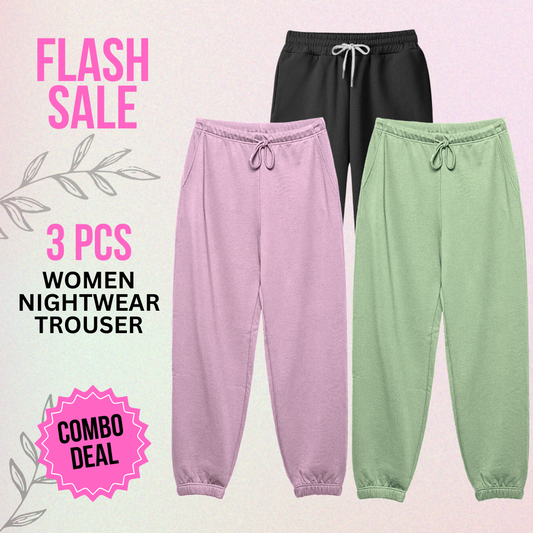 3 Pcs Ladies Casual Trouser Package (Export LeftOver)