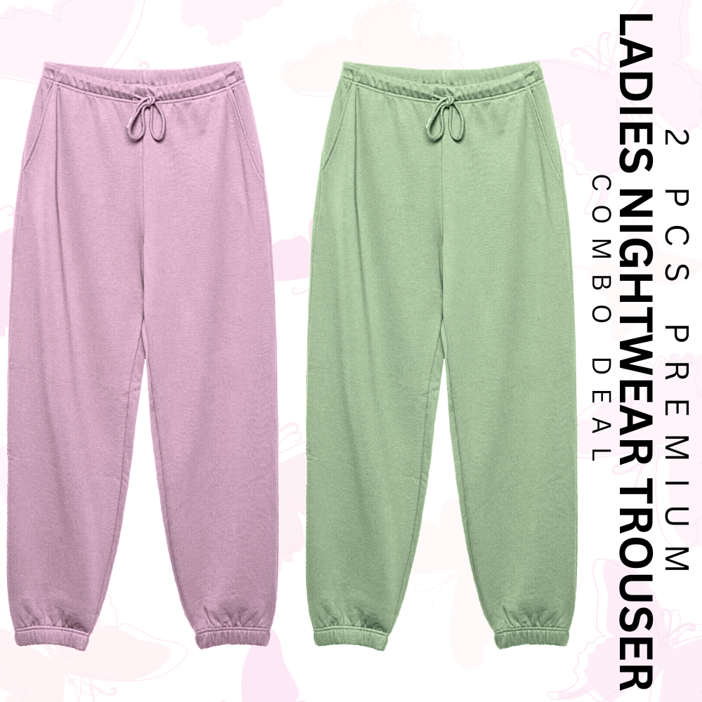 2 Pcs Ladies Casual Trouser Package (Export LeftOver)