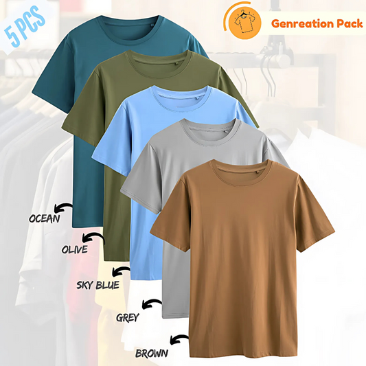 5 Pcs Generation Package T-Shirts