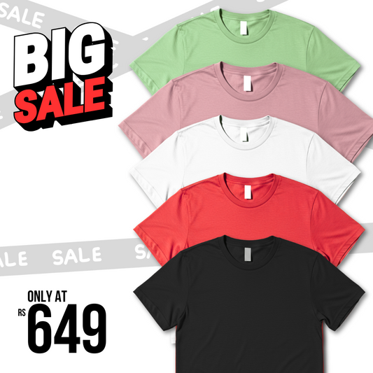 Super Sale T-shirt Rs 649/- (Single Pcs)