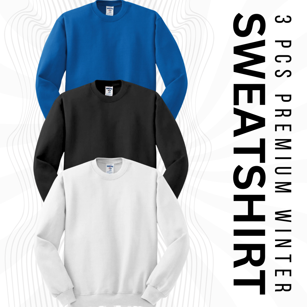 3 Pcs Women SweatShirt For Winter (1004)
