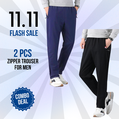 2 Pcs Combo Zipper Trouser