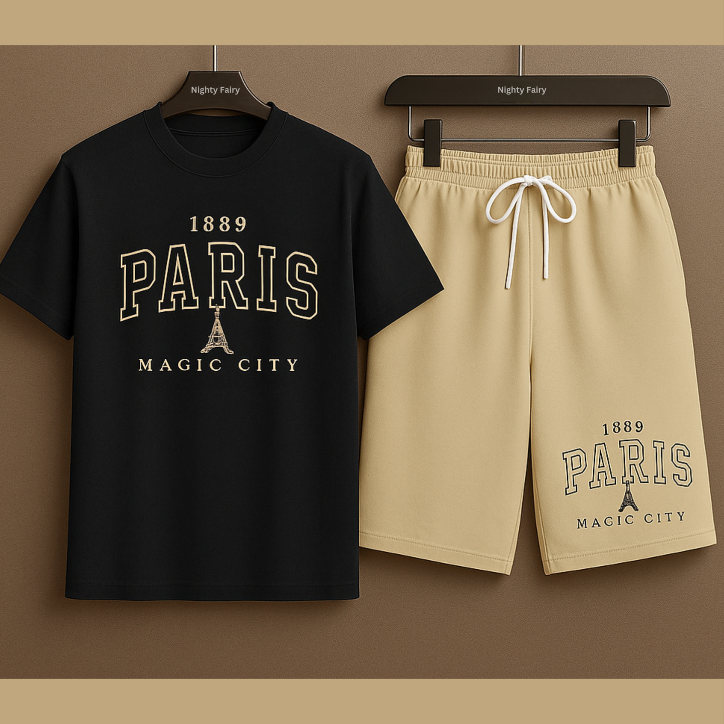 Paris Co-Ord Set T-Shirt With Short (1315)