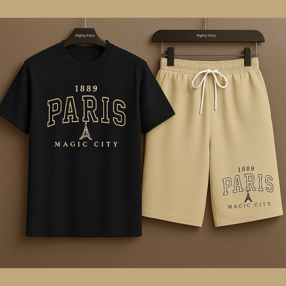Paris Co-Ord Set T-Shirt With Short (1315)