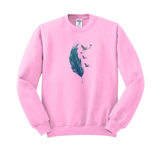 Birds Leave Sweatshirt Pink (Only Medium Size) (2016)