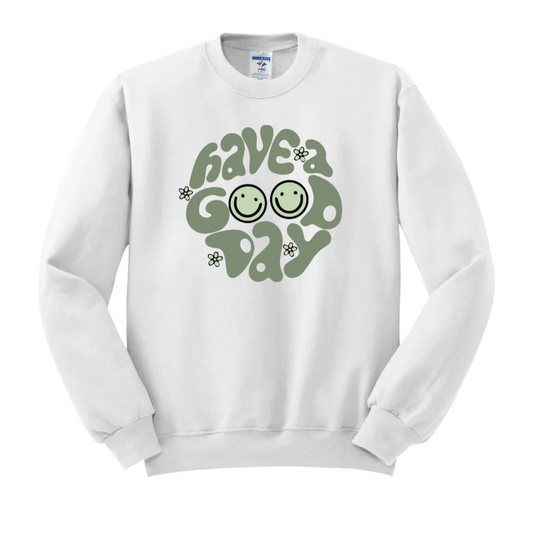 Have a Good Day Sweatshirt White (Only XL Size) (2013)