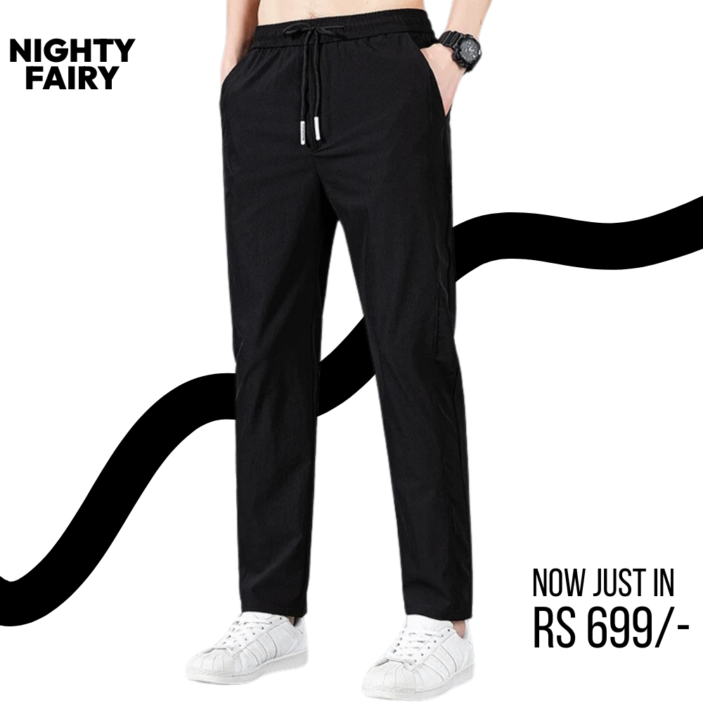 Black Sports Trouser for Men (1330)