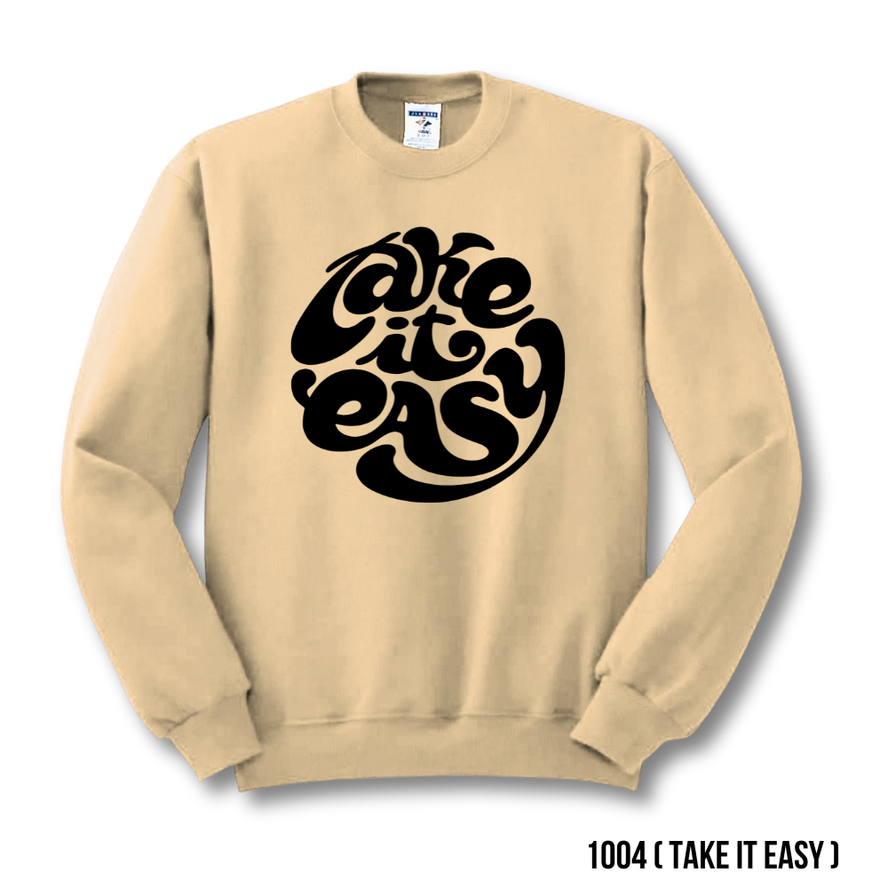 Take it Easy Sweatshirt Beige (Only Medium Size) (2010)