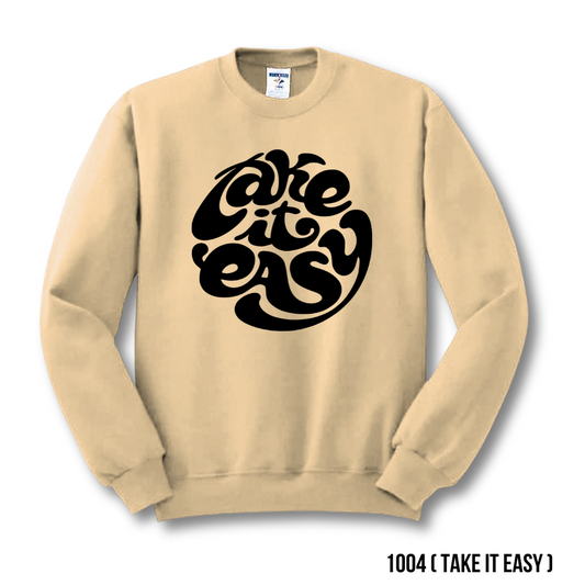Take it Easy Sweatshirt Beige (Only Medium Size) (2010)