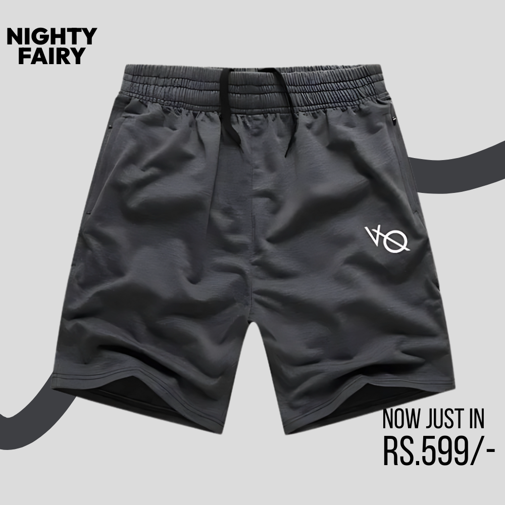 Charcoal Jersey VO Shorts for Men (1339)