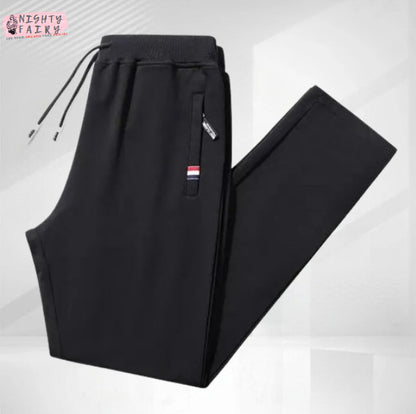 Black Zipper Trouser With Zip Pocket