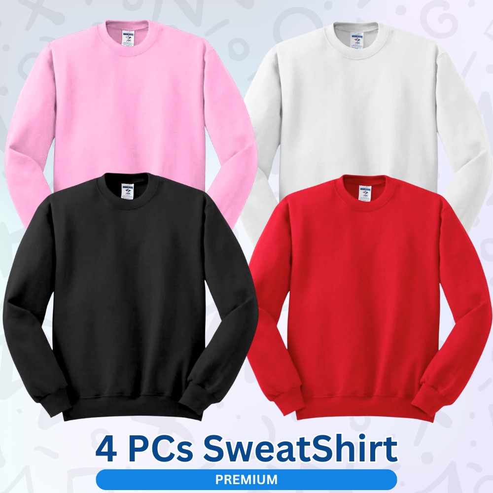 4 Pcs SweatShirt For Winter