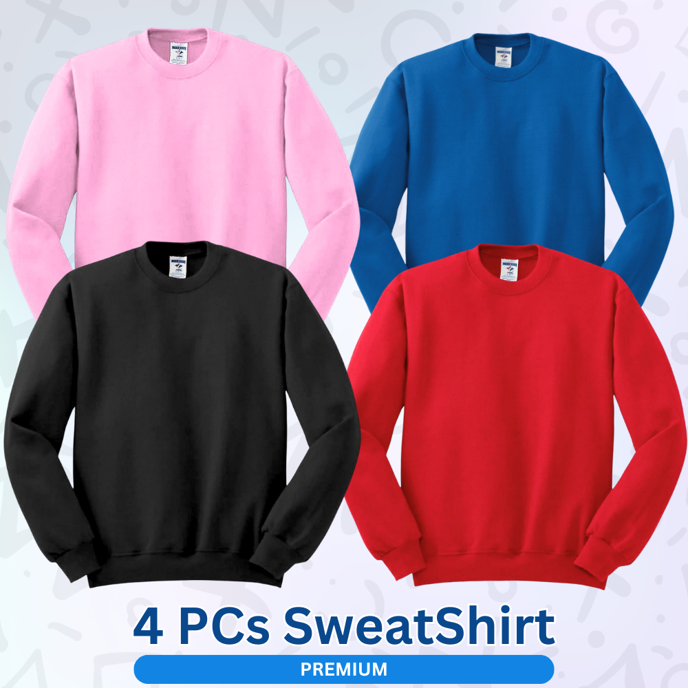 4 Pcs SweatShirt For Winter