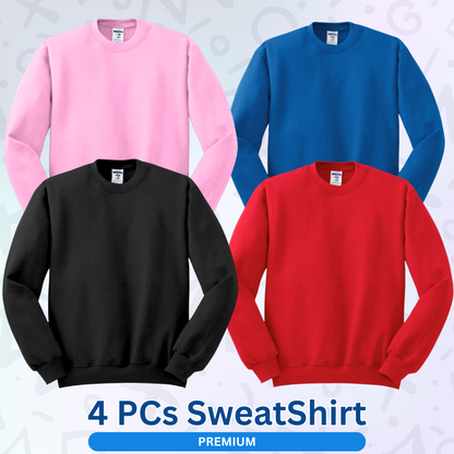 4 Pcs SweatShirt For Winter