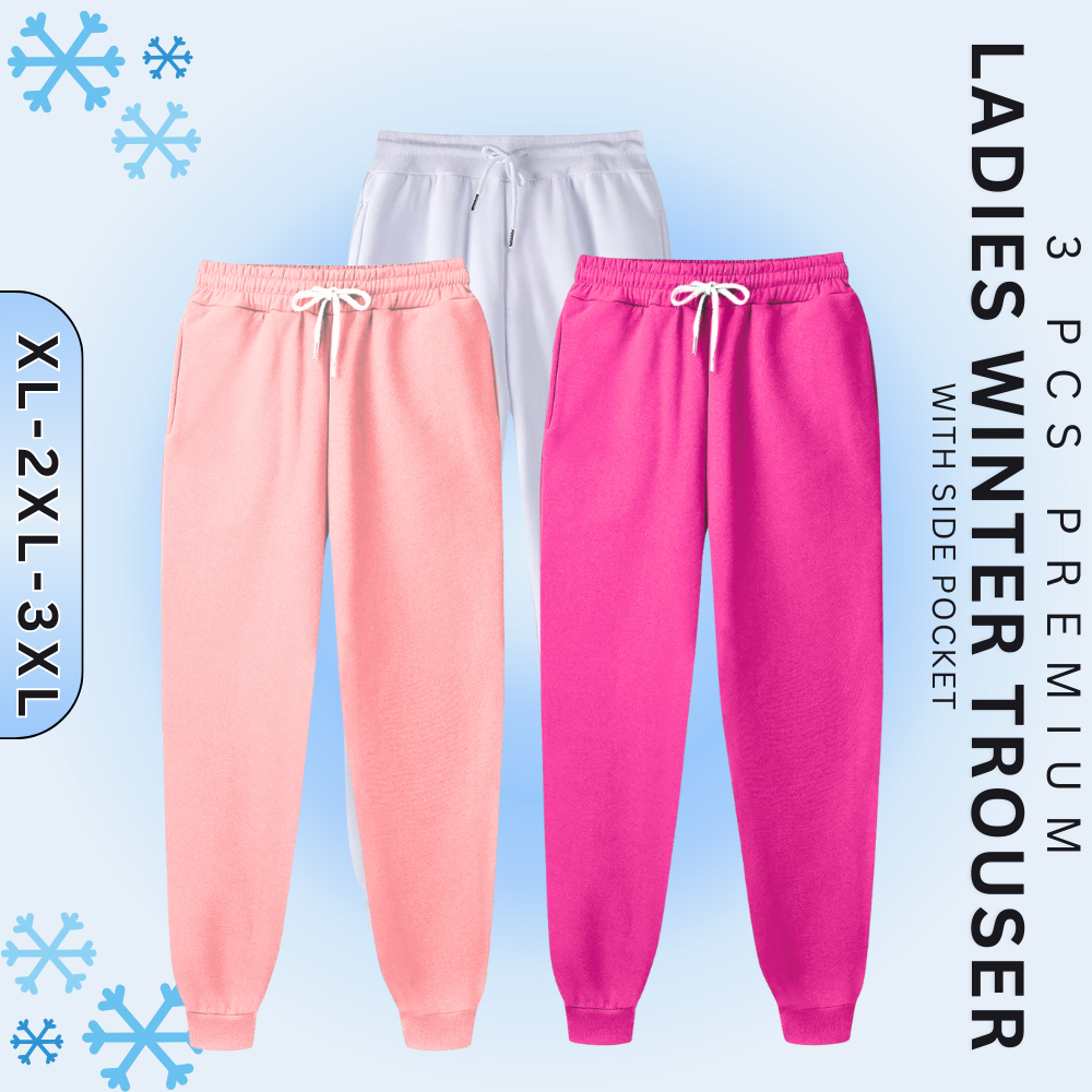 3 Pcs Ladies Winter Trouser Package.