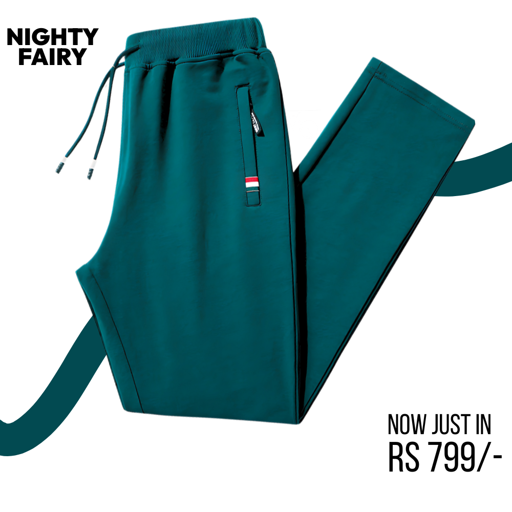 Zipper Trouser Teal for Men (1332)