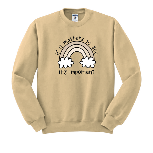 Its Important Sweatshirt Beige (Only Medium Size) (2018)